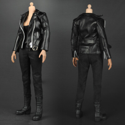 1/6 Female Leather Jacket Terminator TX for 12