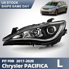 Fits 2017-2020 Chrysler Pacifica Led Drl Halogen Projector Headlight Driver Side (For: Chrysler Pacifica)