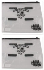 (2) Bass Mafia 4-Banger Mr Crappie 13"x16" Fishing Waterproof Money Bag New