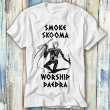 Smoke Skooma Worship Daedra Gamer Heartbeat T Shirt Meme Gift Top Tee Unisex 990