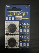 2pcs CR2032 TIANQIU DL2032 CMOS Lithium 3V NEW Watch Battery