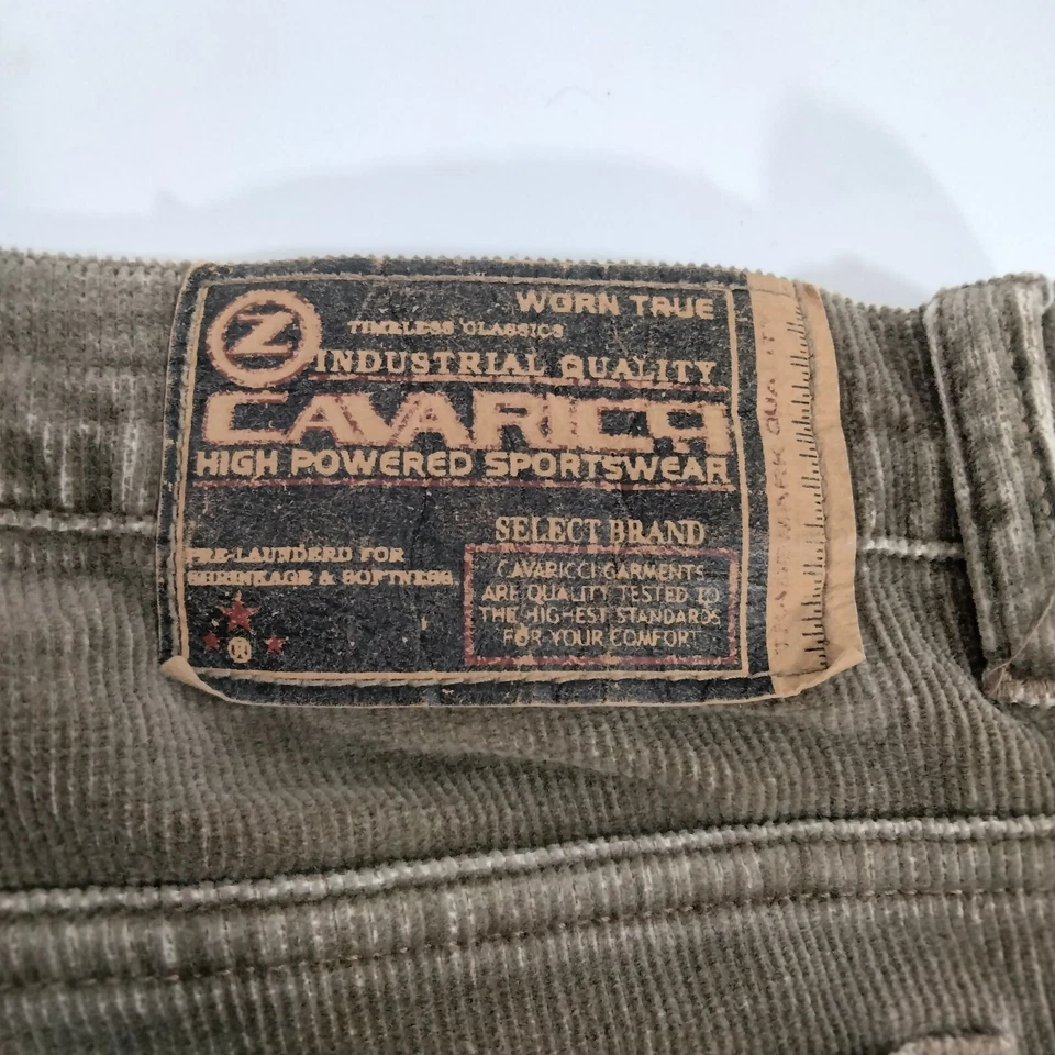 Pantalón De Colección Años 90 Y2k Z Cavaricci Marrón Pana Corte Bota Mujer Talla 11 34x31 Foto 4 de 4