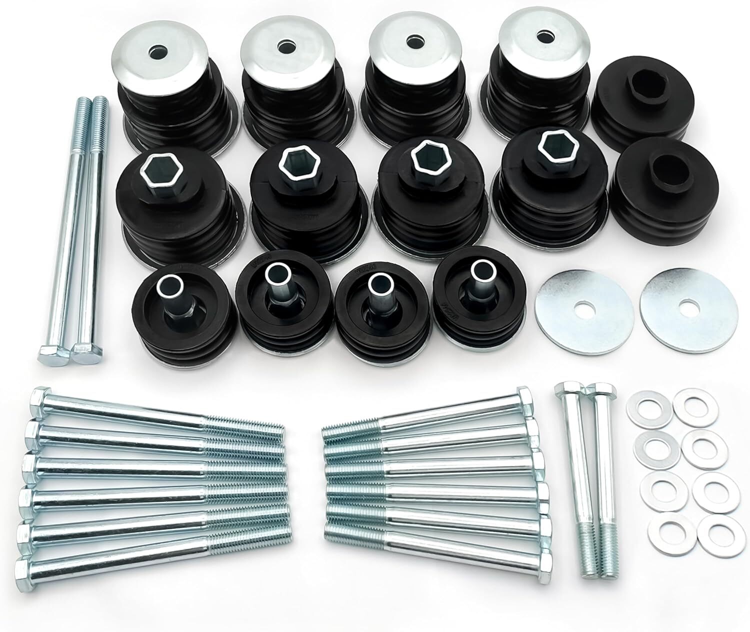 KF04058BK Body Cab Mount Bushings Kits for 99-07 Ford F250 F350 Super Duty Black