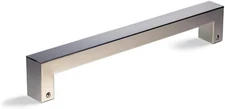 12 Inch Stainless Steel Front Door Handle Chrome Mirror Polished Finish, Externa