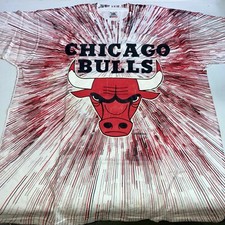 Vintage 90s Chicago Bulls Warp Speed T Shirt Single Stitch Made in USA Sz XL