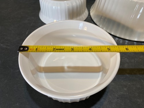 Lotto misto di piatti rotondi Corningware con coperchi LOOK bianco francese 500 ml - Foto 8 di 12