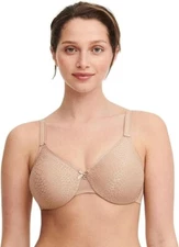 Chantelle C Magnifique Seamless Contour Spacer Minimizer Bra Size 34E (34DD)Nude