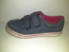 Sperry Top Sider Hallie H L Casual Navy Polka Dot Boat Shoes - Girls Size 11M