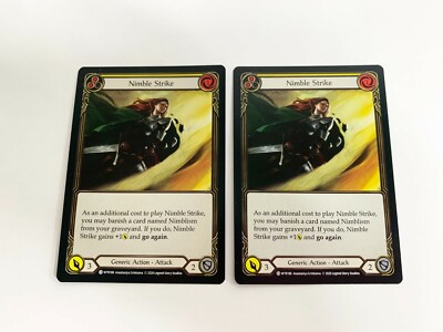 Nimble Strike Yellow (X2) Welcome To Rathe UNLIMITED Flesh and Blood WTR186