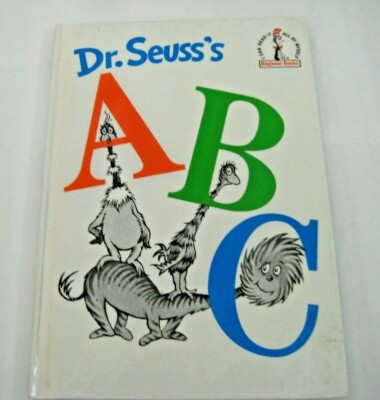 VTG Book: Dr. Seuss's ABC 1963 1st Ed Grolier Book Club Ed Hardcover UV-4 EUC