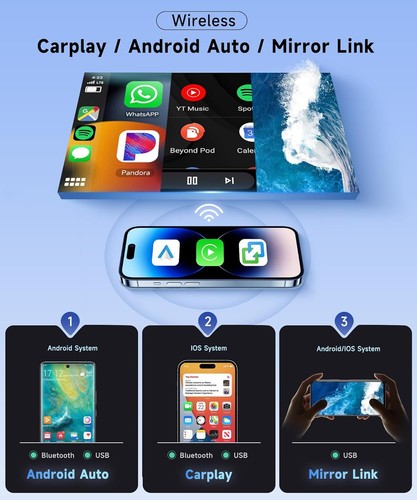 For 2013-2016 Ford Escape 9" Android 13 Apple Carplay Radio GPS NAVI WIFI W/CAM - Bild 10 von 24