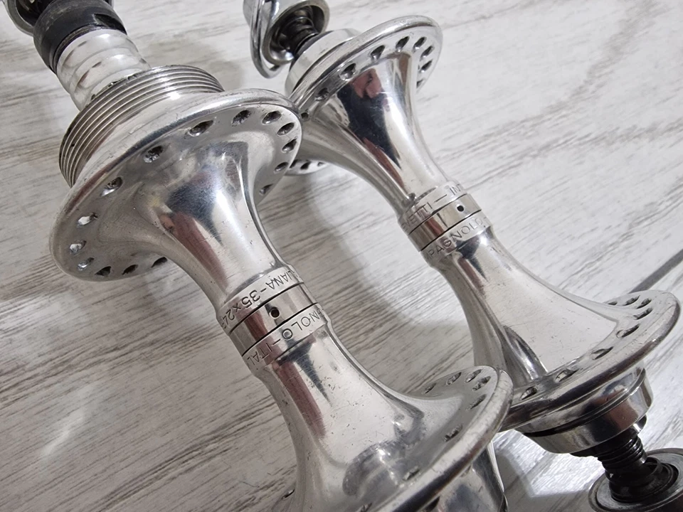 Classic Campagnolo C-Record Bicycle Hub Set Front/ Rear Road Bike Hubs 36H RARE - Image 4 of 4