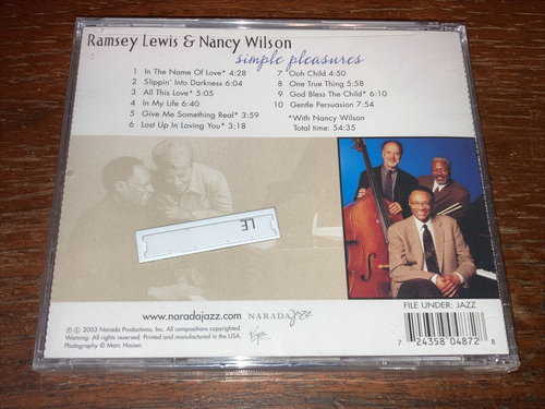 Ramsey Lewis & Nancy Wilson - Simple Pleasures - CD - Narada Jazz - 2003 - NEW - Picture 2 of 9
