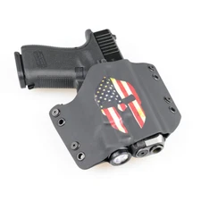 OWB Kydex Light Bearing Holster for Handguns with Baldr Mini - SPARTAN USA
