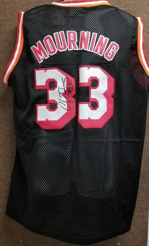 Miami Heat Alonzo Mourning Signed Jerssey COA - Picture 1 of 5