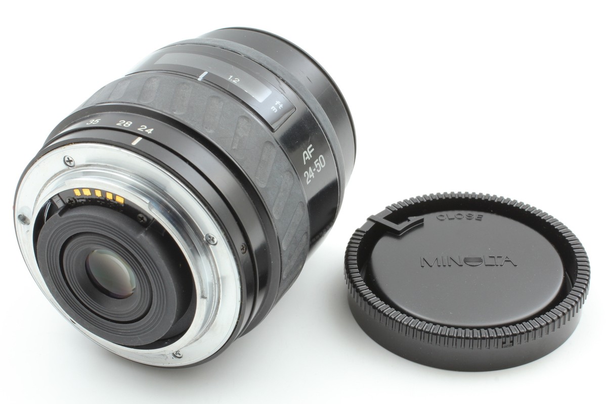 Near MINT] MINOLTA AF ZOOM LENS 24-50mm F4 with cap & hood From