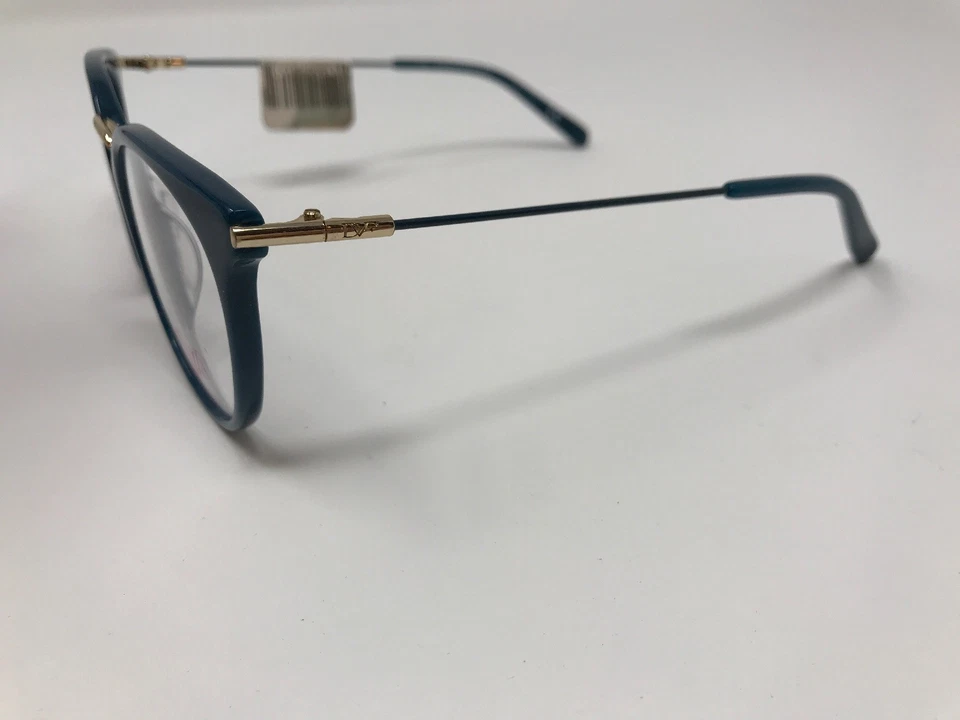 Marco de gafas Diane Von Furstenberg DV5092 450 49-21-135 oro verde redondo DX91 Foto 2 de 4