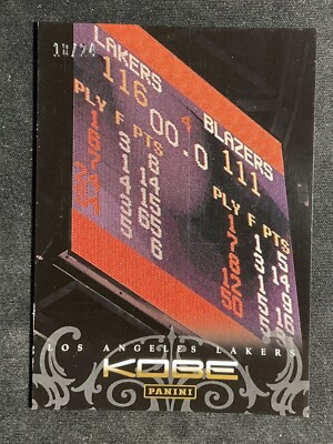 2012-13 Panini Kobe Anthology Gold /24 Kobe Bryant #136 HOF Lakers Mamba