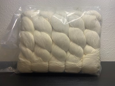 Rooster Yarn Premium Silk Sock Yarn Merino Undyed, 10 Skeins 100g each