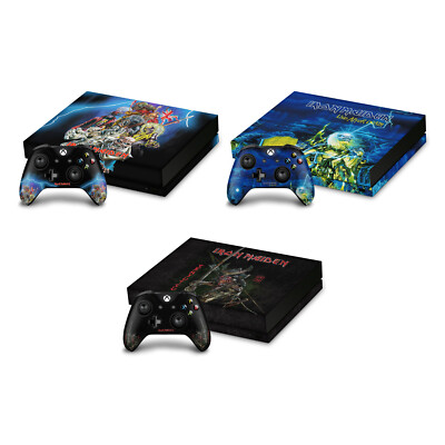 OFFICIAL IRON MAIDEN GRAPHIC ART VINYL STICKER SKIN DECAL FOR XBOX ONE X BUNDLE