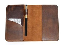 , Leather Journal Cover for Field Notes, Notebook Cover for Cahier, Wallet Ca...