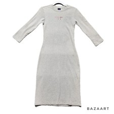 Tommy Jeans Sweater Dress Juniors Medium Heather Grey Long Sleeve