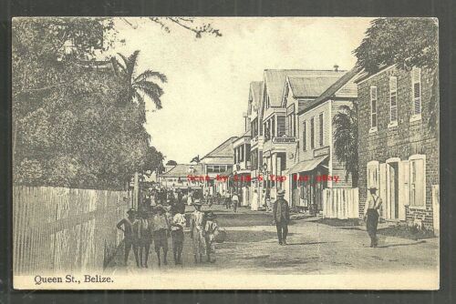 Belize British Honduras Studio fotografico Queen Street ca 1901 - Foto 1 di 1