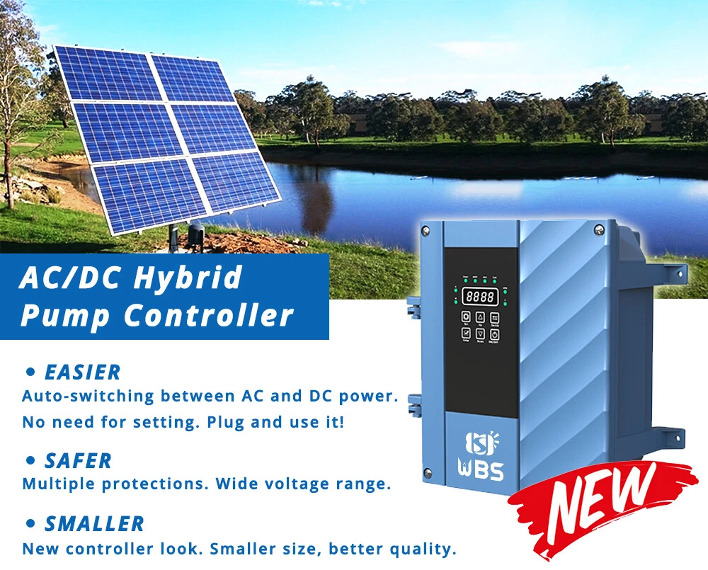 4 Solar 3HP 2200W AC/DC Hybrid Water Bore Well Pump Submersible Brushless  Motor | eBay