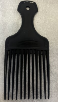 Detangle Plastic Hair Pick Wig Braid Hair Afro Man Tease Pocket Sz 7inx2.75 USA