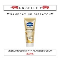 Vaseline Gluta-Hya Flawless Glow Serum Lotion 200ml Brightening Hydrating Skin