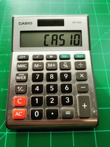 Casio MS-80B Tax Desktop Calculator LCD MS80B Solar Quality