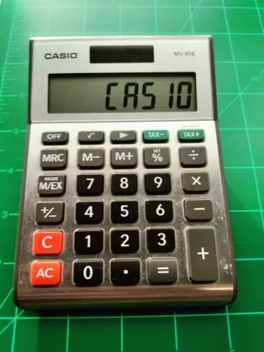Casio MS 80B Tax Desktop Calculator LCD MS80B Solar Quality