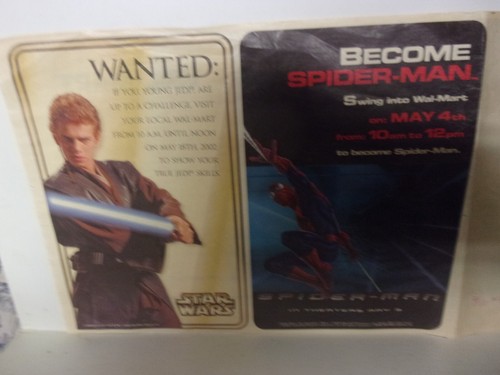Vtg. 2002 Walmart Newspaper Insert AD Promo for Spider-Man Film + Star Wars II - Picture 8 of 12