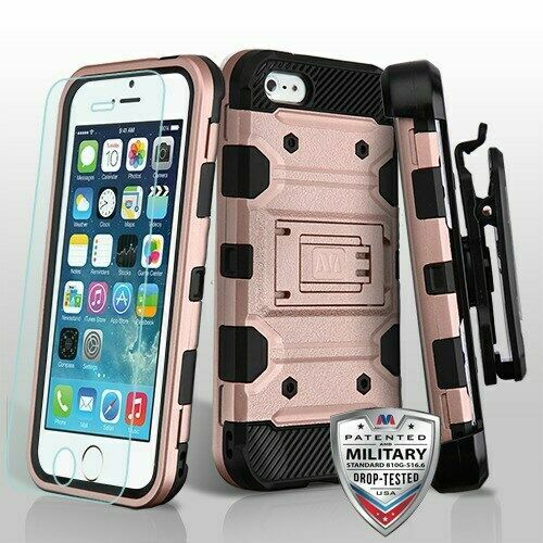Macally Snap Custodia IPhone SE/5/5s – Rigida Glitterata Champagne