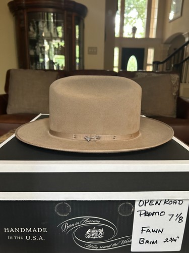 Stetson Open Road Promo Fawn 7 1/8 Unique Western Style!