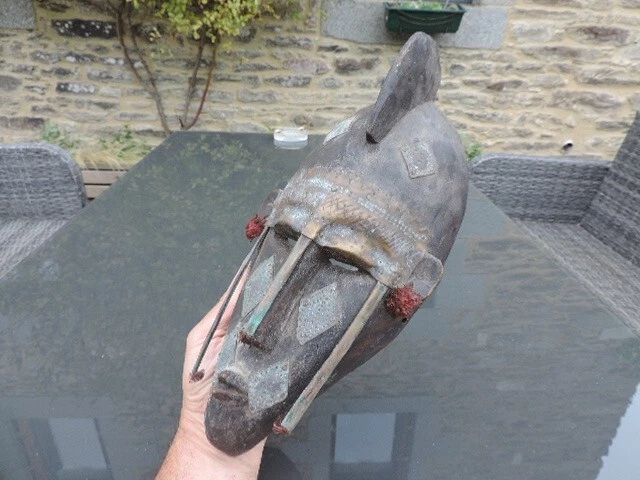 ⭐️ ANCIEN MASQUE AFRICAIN MARKA BAMANA MALI AFRIKANISCHE MASKE OLD AFRICAN MASK - Photo 3/4