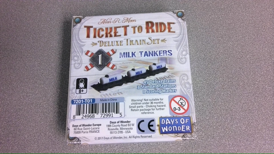 TICKET TO RIDE RARE PROMO MILK TANKER DELUXE TRAINS SET NEW MINT sealed in box - Image 2 of 2