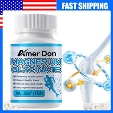 1330MG Magnesium Glycinate High Absorption,Improved Sleep,Stress Anxiety Relief