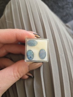 💎 Opal Triplette – 3 wunderschöne ovale Cabochons – Sammlerstücke