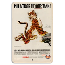 Rev Up with Power: Enco's Roaring Tiger Sign