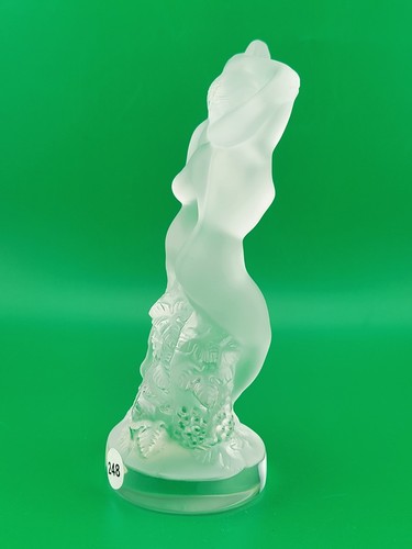 Rare LALIQUE Crystal "Le Faune" Figurine Dancing Nude Lovers Pan (Faun) & Diana - Picture 3 of 18