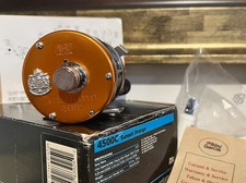 Rare Vintage Abu Ambassadeur 4500c Sunset Orange Fishing Reel. Very Good.