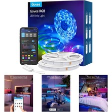 32.8ft RGB LED Strip Lights WiFi Alexa Google Assistant 16M Colors App Control