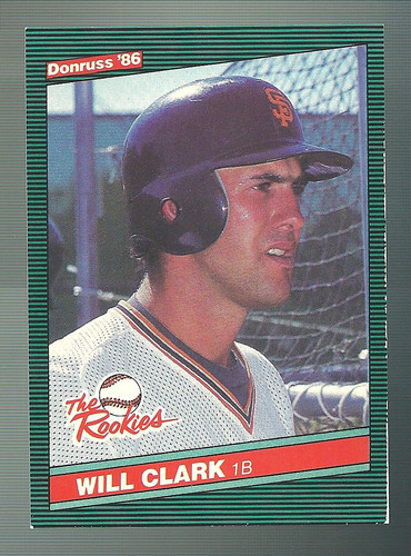 Will Clark #32 1986 Donruss The Rookies card