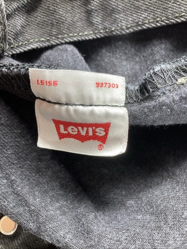 Levi's Jeans Herren 44x32 Actual 44x31 Schwarz 501 Original Fit Wash Button Fly - Bild 16 von 16