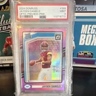 JAYDEN DANIELS PSA 9 OPTIC PINK PREVIEW CHASE, GUARANTEED PSA BBALL/FBALL CARD🔥