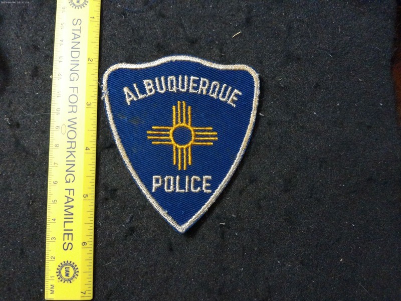 New Mexico City of Albuquerque 1950s vintage defunct Police patch cheesecloth 