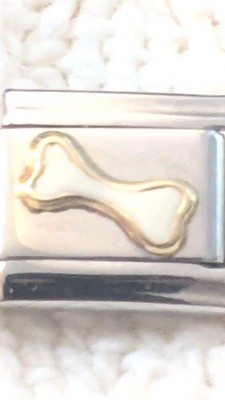 Authentic Zoppini Dog Bone Italian Charm Classic 9mm Link D284