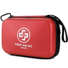 Premium First Aid Kit, 320 Piece Waterproof Hard Shell Eva First Aid Kit for ...