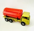 1970 Matchbox Superfast Series No. 58 - DAF Girder Truck w Load Green Lesney